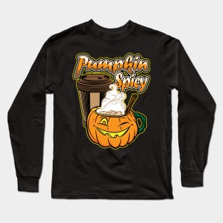 Pumpkin Spicy by eShirtLabs Long Sleeve T-Shirt